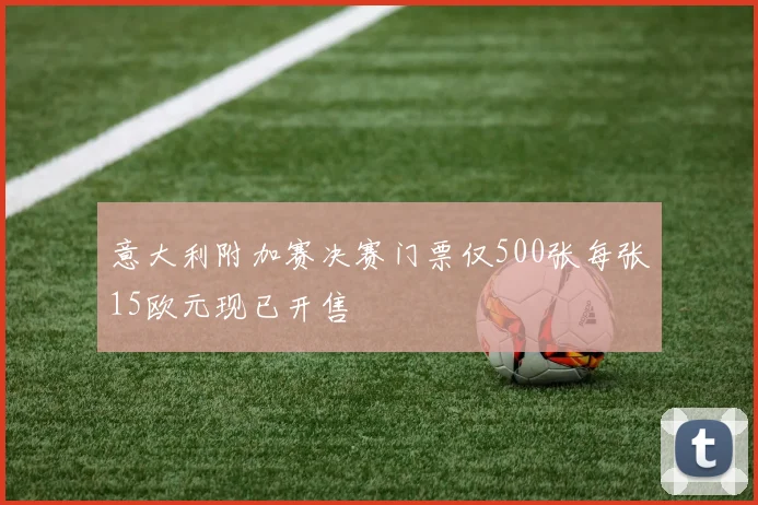 意大利附加赛决赛门票仅500张每张15欧元现已开售
